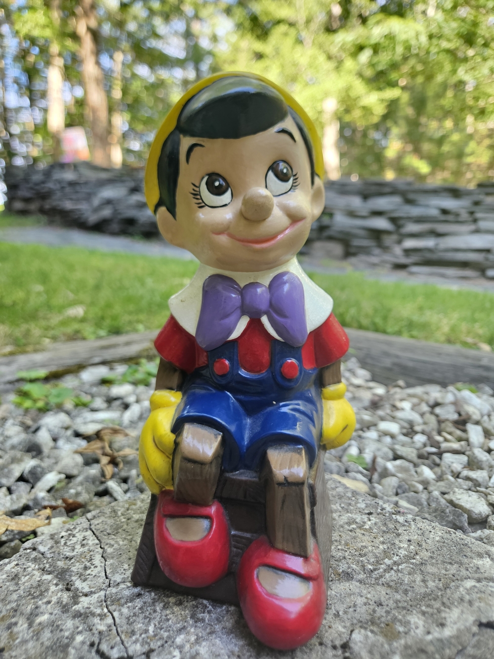 Vintage Ceramic Pinocchio Statue